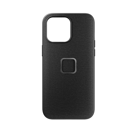 A charcoal colored Everyday case for iPhone 15 ProMax with magnetic lock