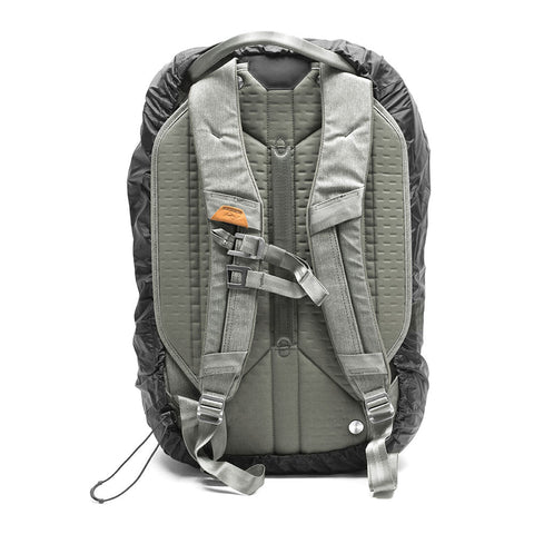 Rainfly on 45L travel backpack